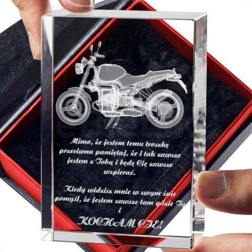 Personalizowana statuetka Motocykl 3D w prezencie dla chłopaka!